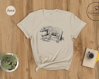 Polar Bear T-Shirt, North Pole Bear Lover Gift