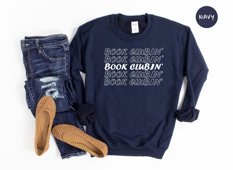 Camiseta de club de lectura, camiseta retro con texto ondulado para club de lectura, regalo para amantes de la lectura, camiseta para bibliófilos. imagen 7