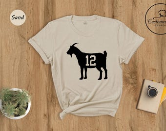 Tom Brady Goat 12 Shirt, Football Season Tee