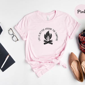 Campfire Shirt, Life Is Better, Outdoor Tee zdjęcie 7