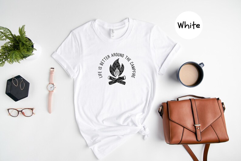 Campfire Shirt, Life Is Better, Outdoor Tee zdjęcie 8