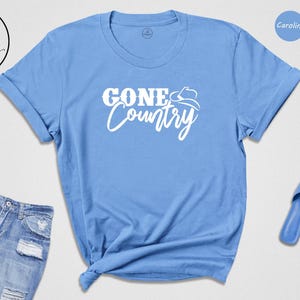 Gone Country T-Shirt, Southern Girl Tee, Western Style image 3