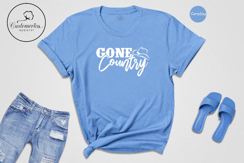 Gone Country T-Shirt, Southern Girl Tee, Western Style image 3