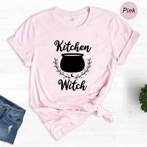 Kitchen Witch Shirt, Funny Halloween Shirt, Kitchen Witch Doll Shirt, Halloween Women, Witchy Shirt, Witch Sweater, Halloween Costume