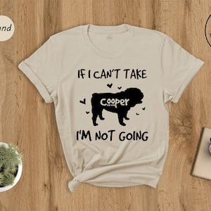 Custom English Bulldog T-Shirt, Dog Lover Gift