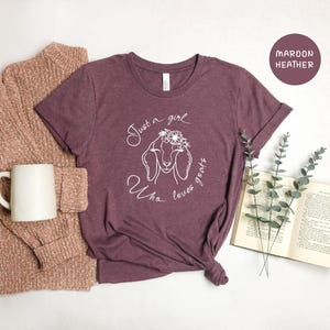 Girl Who Loves Goats T-Shirt, Farm Life Tee image 1