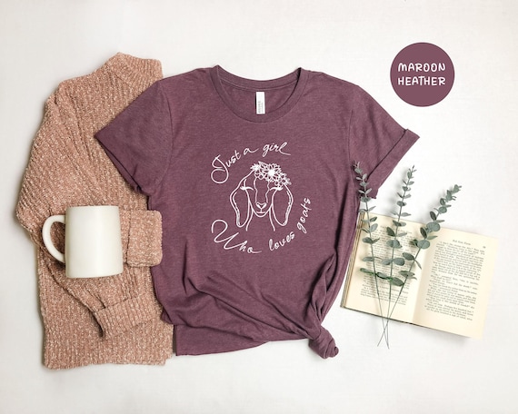 Girl Who Loves Goats T-Shirt, Farm Life Tee