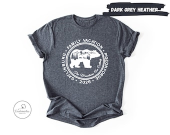 Gatlinburg Pigeon Forge Family Vacation T-Shirt, Bear Mountains Tee
