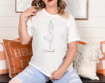Namaste Yoga Shirt - Spiritual Pilates Workout Tee