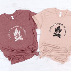 Campfire Shirt, Life Is Better, Outdoor Tee zdjęcie 5