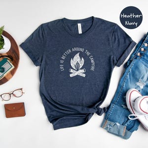 Campfire Shirt, Life Is Better, Outdoor Tee zdjęcie 1