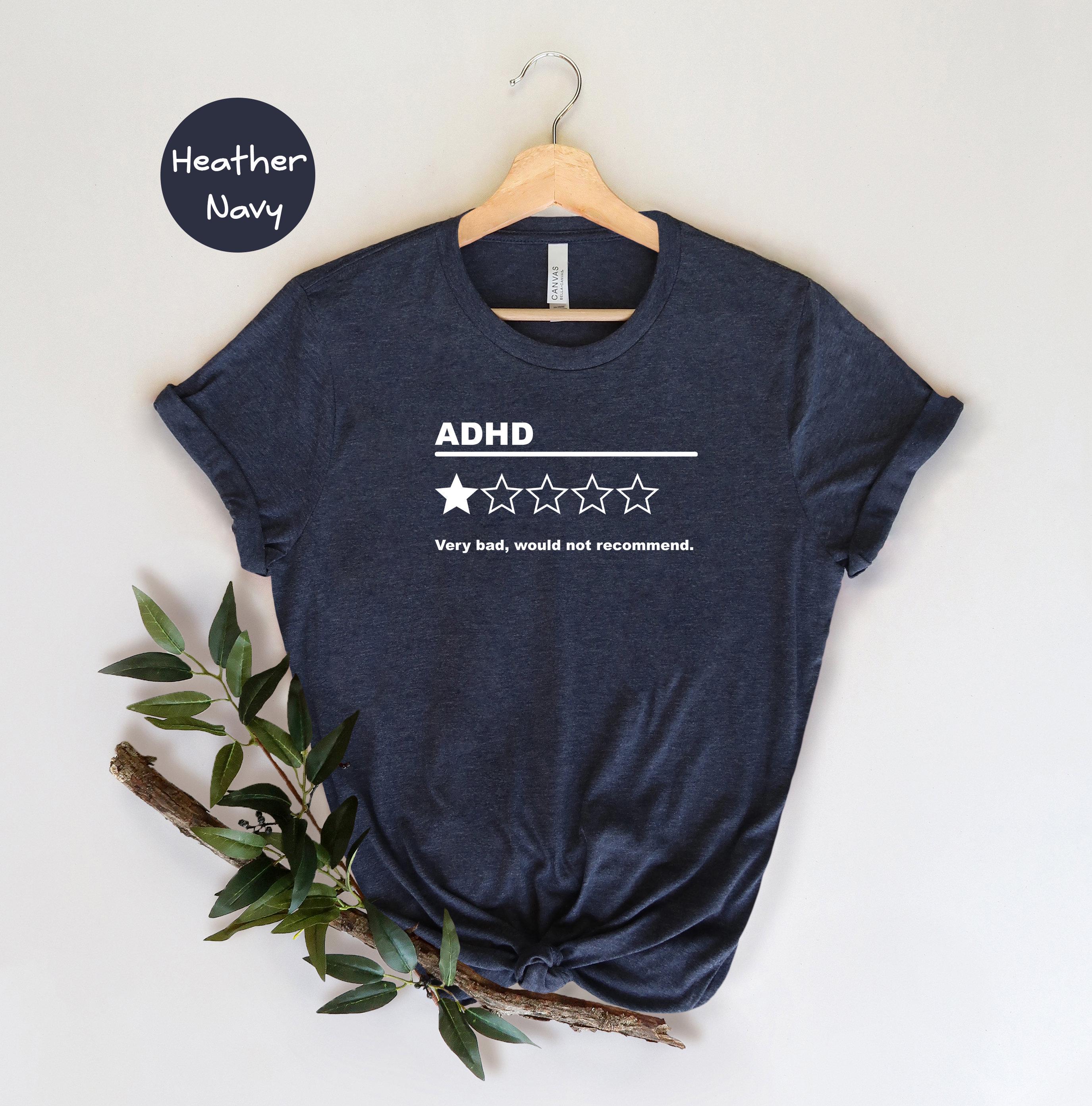 ADHD Review T-shirt, Neurodivergent, Funny Graphic Tee - Etsy