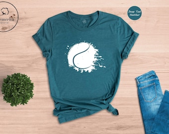 Tennis Ball Graphic Tee, Sports Lover Shirt