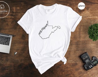 West Virginia Map Shirt, State Pride Souvenir Tee