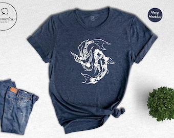 Japanese Koi Fish T-Shirt, Streetwear Style