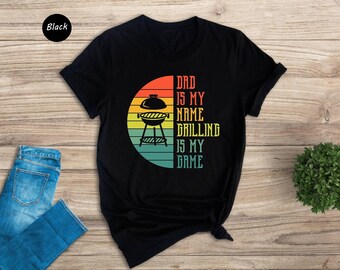 Camiseta divertida para papá asando a la parrilla, regalo para el Día del Padre