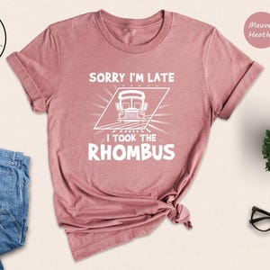 Funny Math Teacher T-Shirt, Rhombus Geometry Gift image 5