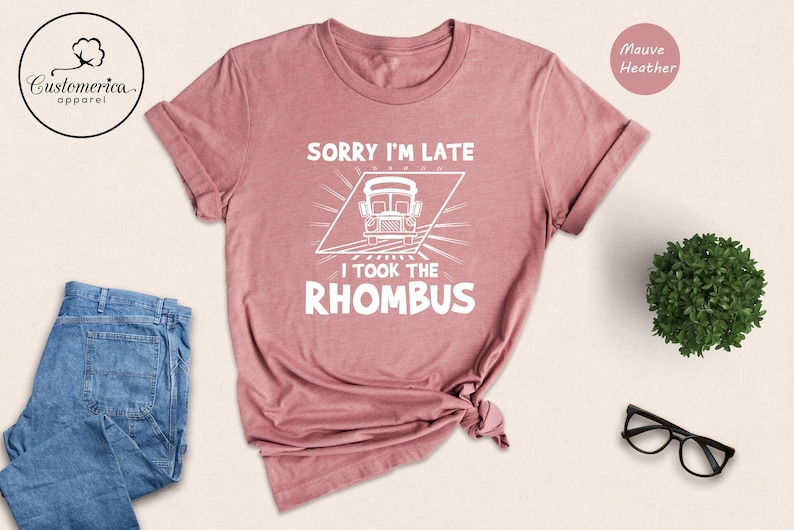 Funny Math Teacher T-Shirt, Rhombus Geometry Gift image 5