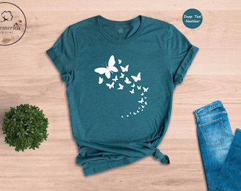 Butterfly Graphic Tee, Nature Lover Gift
