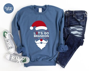 Lets Go Brandon Christmas Sweatshirt, Christmas Sweatshirt, Funny Biden Sweater, Conservative Sweatshirt, FJB Sweatshirt, Christmas Gift