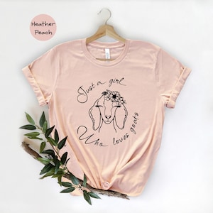 Girl Who Loves Goats T-Shirt, Farm Life Tee image 3