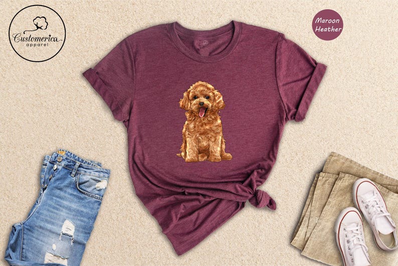 Camiseta de Caniche Miniatura, Camiseta de Perro Adorable, Camiseta para Amantes de los Perros, Camiseta para Mamás de Caniches, Camiseta para Mamás de Caniches Adorables, Camiseta para Madres de Perros, Camiseta para Dueñas de Perros imagen 6