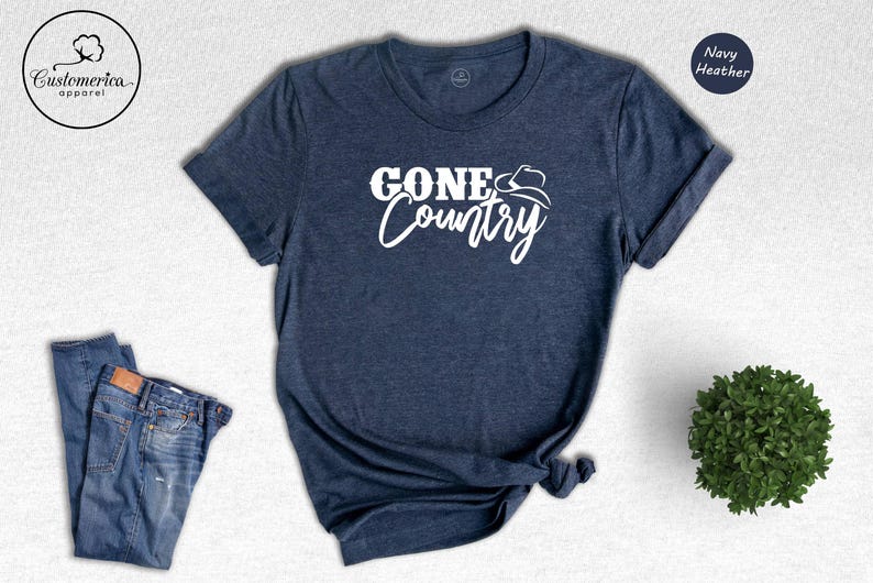 Gone Country T-Shirt, Southern Girl Tee, Western Style image 2