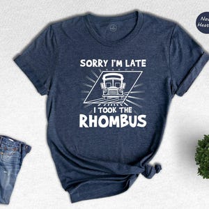 Funny Math Teacher T-Shirt, Rhombus Geometry Gift image 1