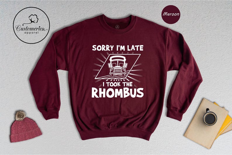 Funny Math Teacher T-Shirt, Rhombus Geometry Gift image 8