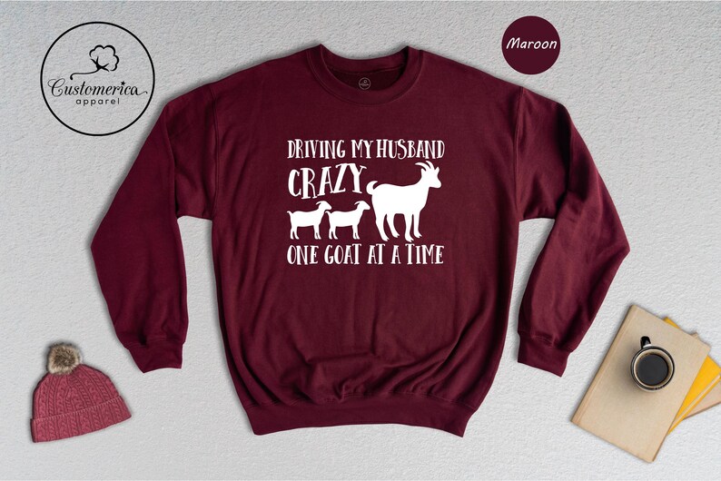 Camiseta divertida con cabra, Camiseta para volver loco al marido, Regalo para esposa de granjero imagen 8