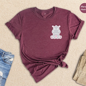 Hippo Shirt, Zoo Savanna Kids Tee, Cute Hippo T-Shirt, Hippo Kids Shirt, Hippopotamus Shirt, Hippo Lover Shirt, Birthday Zoo Shirt