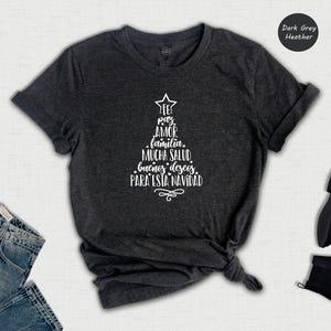 Feliz Navidad Shirt, Spanish Christmas Tree Tee, Family Holiday Gift Shirt image 7