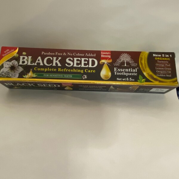 Black Seed Oil Toothpaste Etsy