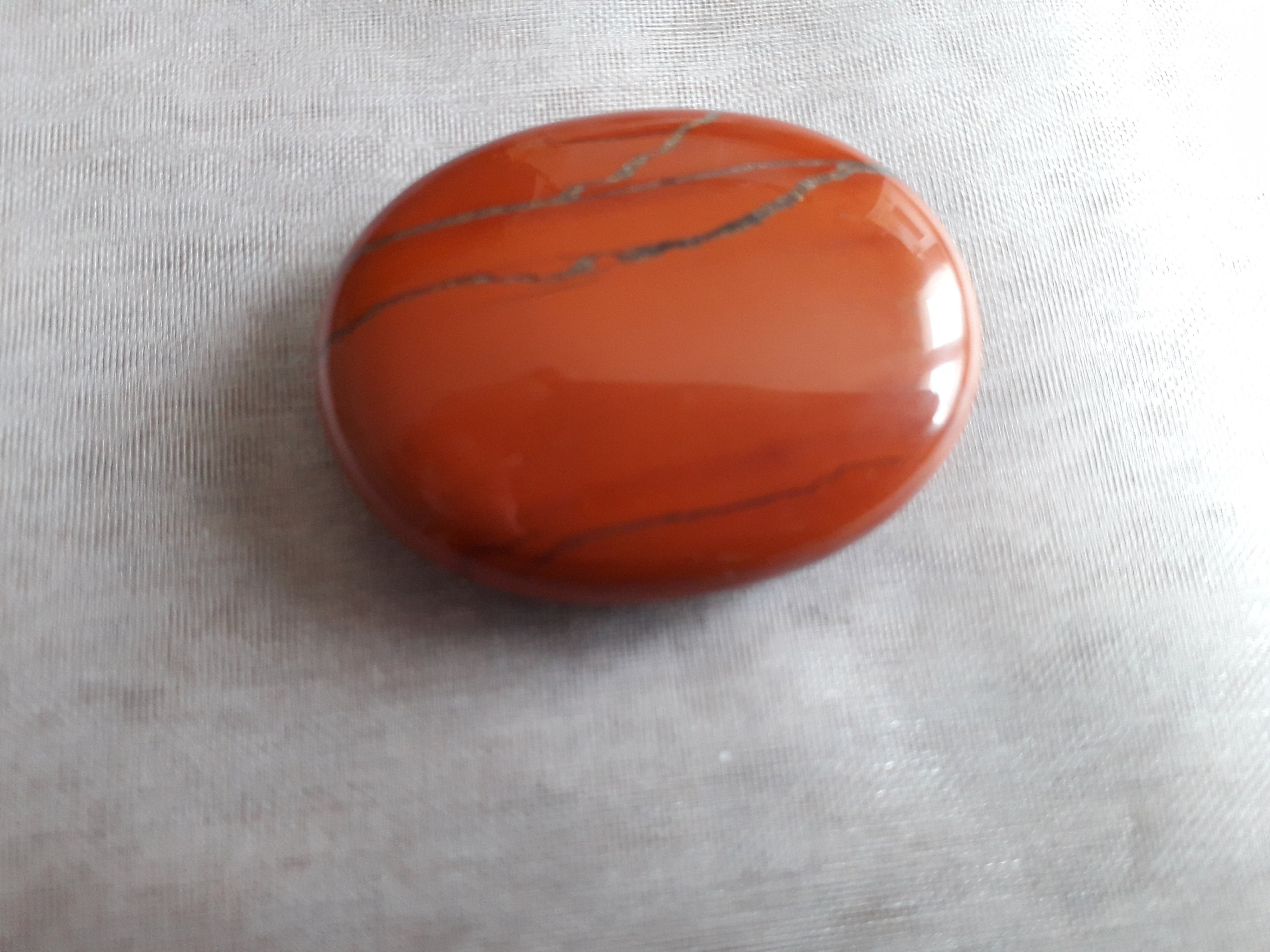 Pierre Du Stress Jaspe Rouge, 4cm.