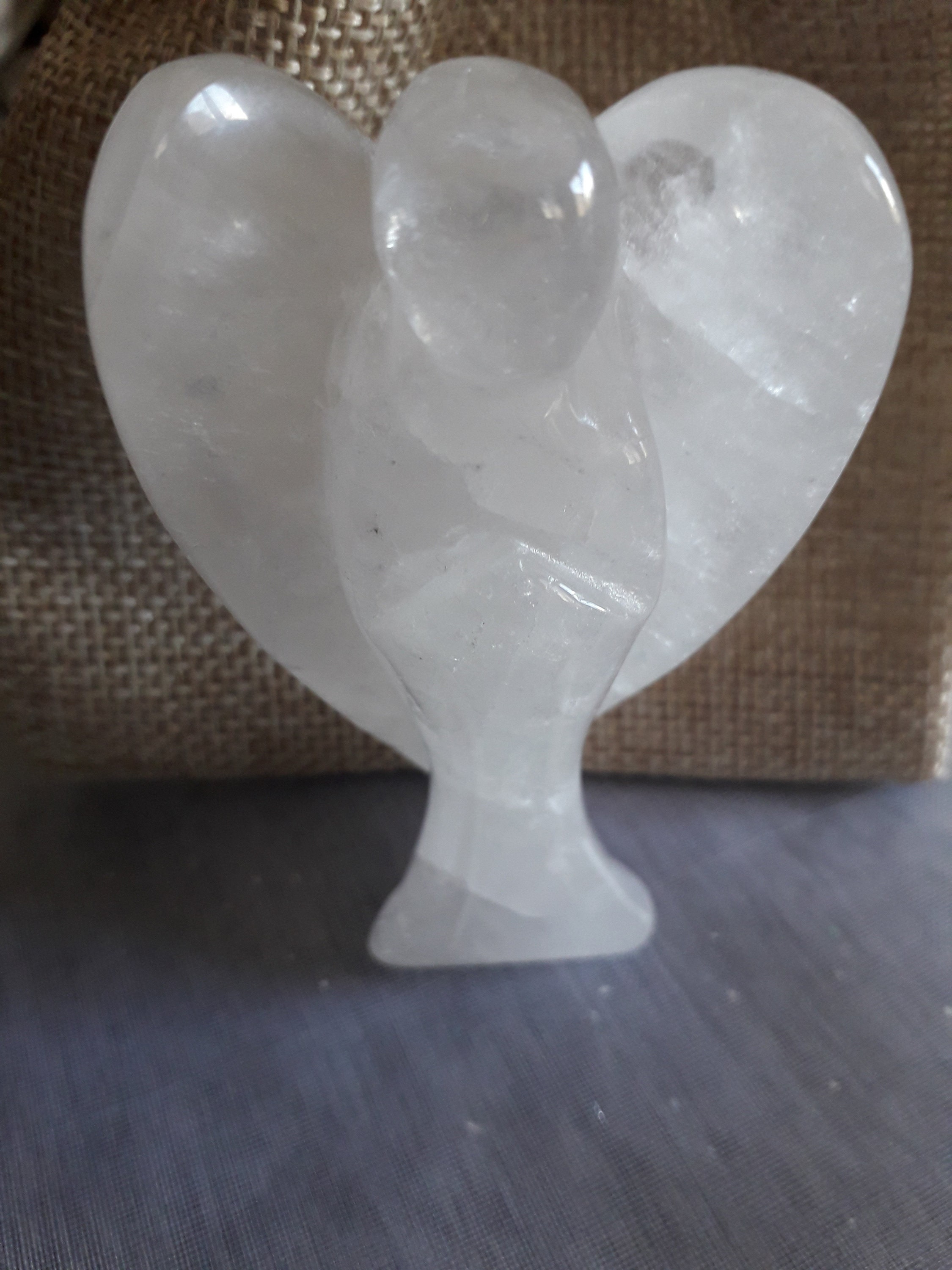 Ange Cristal de Roche 7, 5cm