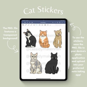 Cat Digital Stickers