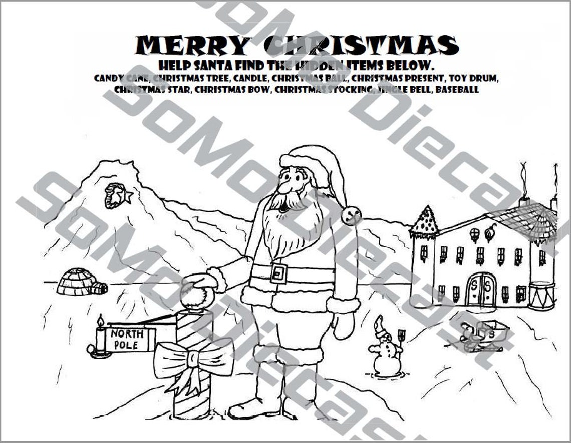 Highlights Christmas Hidden Pictures Printables