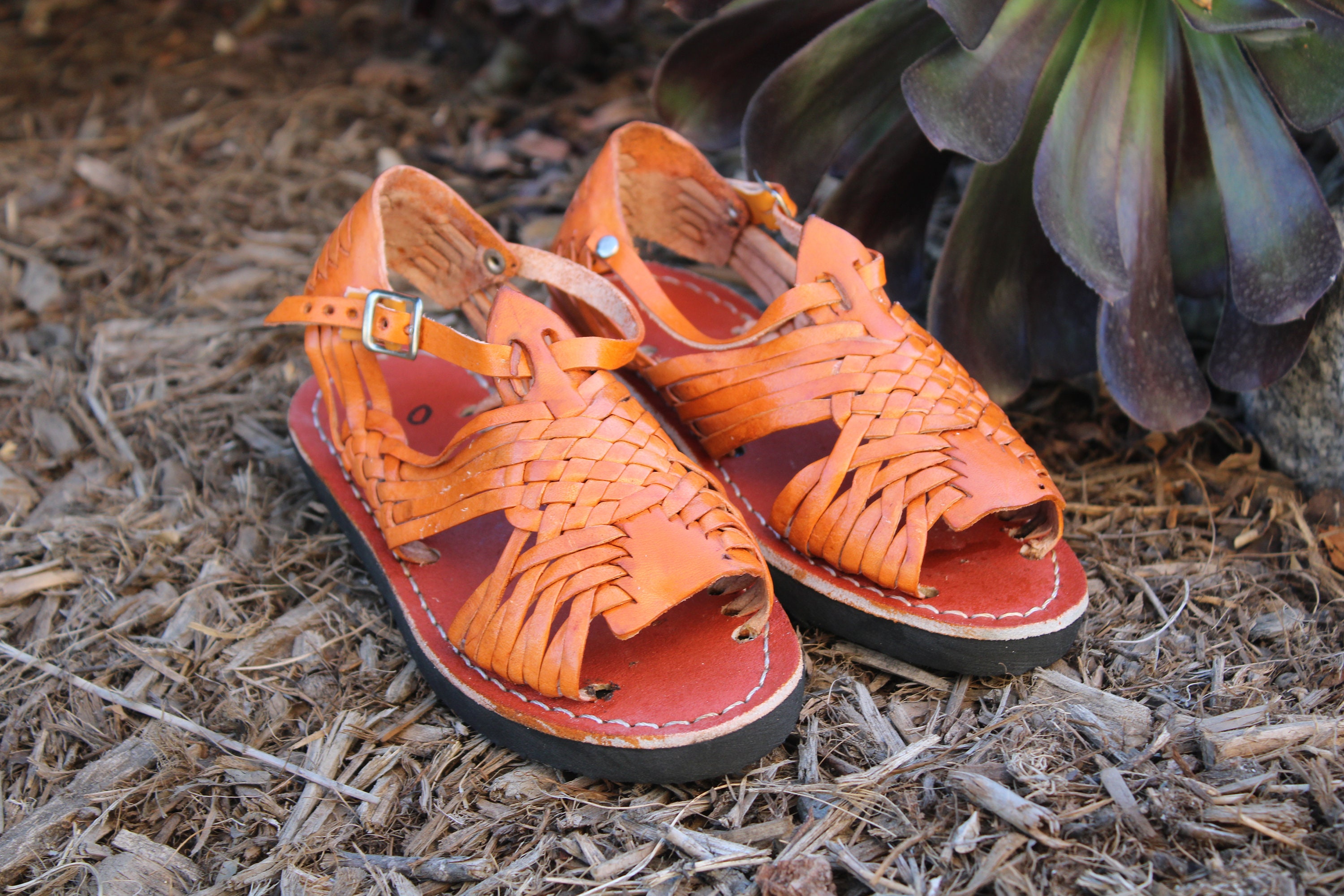 Mens orange deals huaraches