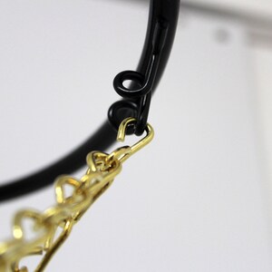 6 Hook Gold Chain Net for Mini Basketball Hoop Chain Net ONLY NO HOOP image 2