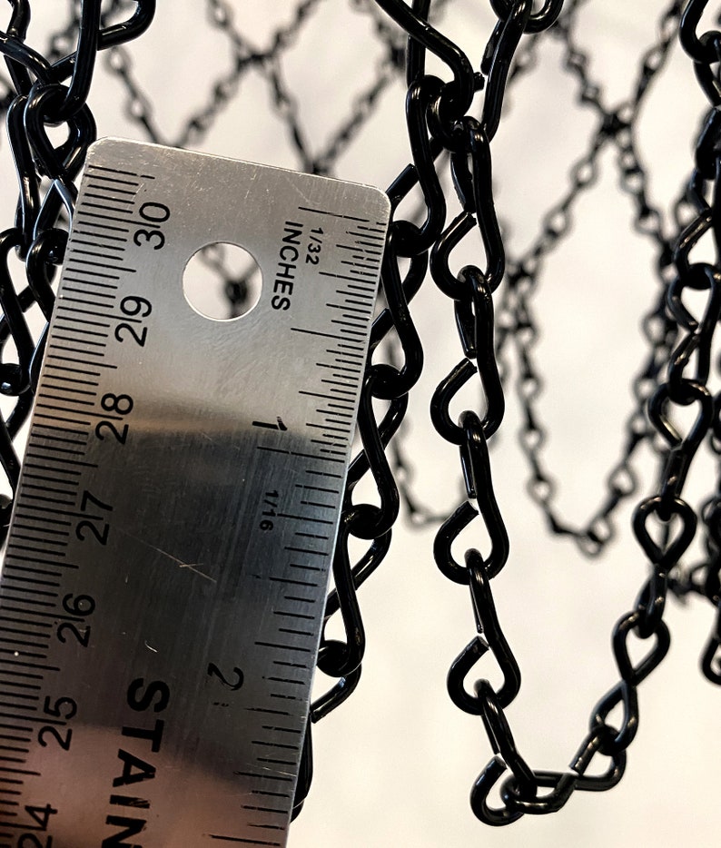 12 Hook Basketball Chain Net All Black NBA Chain Net Etsy