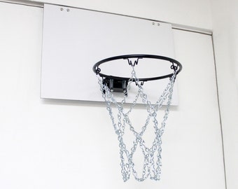 White Black Silver Mini Basketball Hoop | 18x12 White Backboard | Stylish Hoop | Home Decor | Customizing Available