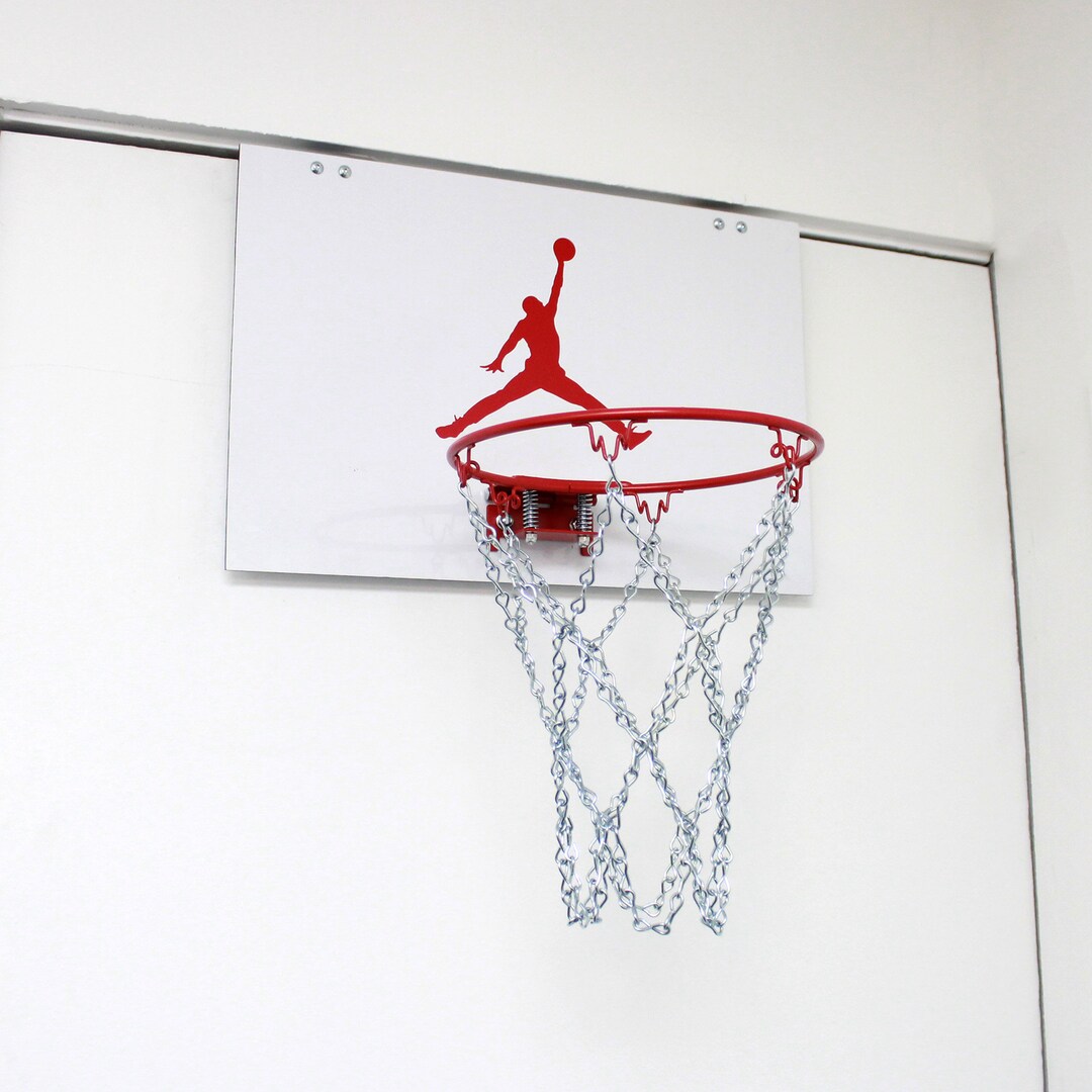 Jordan MJ 18x12 Mini Basketball Hoop Custom Basketball Hoop Chain Net
