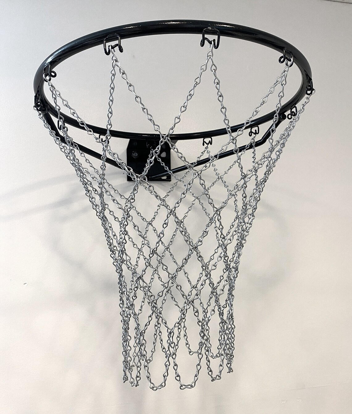 12 Hook Basketball Chain Net / Plata / NBA Chain Net Etsy España