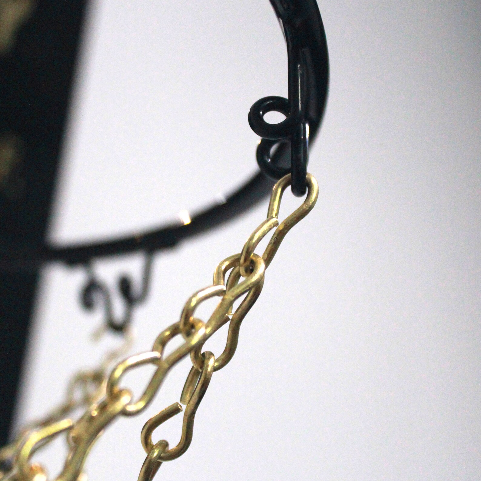 6 Hook Gold Chain Net for Mini Basketball Hoop Chain Net ONLY NO HOOP