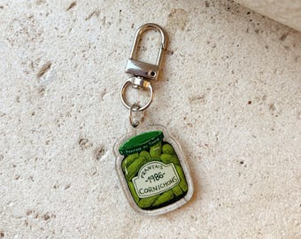 Paris Illustration Keychain: Acrylic Cornichons