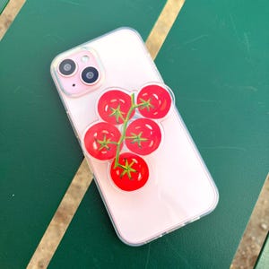 Soporte para teléfono con forma de tomate: Ilustración de París, acrílico MagSafe