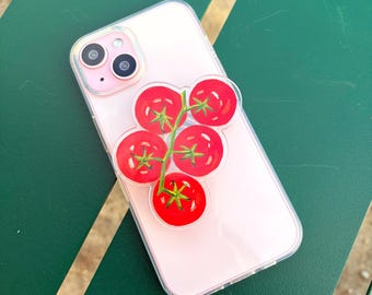 Tomato Phone Grip Holder: Paris Illustration, Acrylic MagSafe