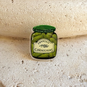 Cornichons Phone Grip Holder: Flower, Paris Illustration, Acrylic MagSafe