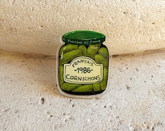 Cornichons Phone Grip Holder: Flower, Paris Illustration, Acrylic MagSafe