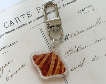 Sleutelhanger Paris Croissant: acrylbedel, AirPods-accessoire